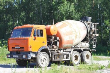 Volume of Kamaz concrete truck mixer
