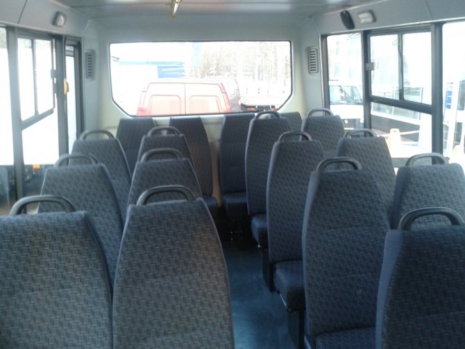 passenger bus gazelle next - bus interior, passenger seats