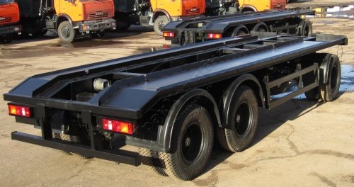Platform trailer for multi-lift Transles T83090