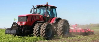 Scope of application and design features of the MTZ-3022 tractor